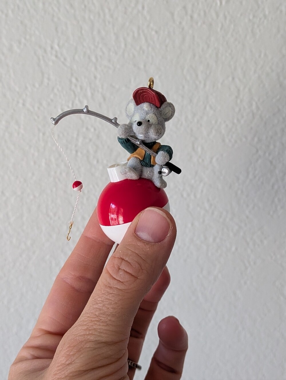 Hallmark Keepsake Christmas Ornament Fishin' Mission Mouse Vintage 2002